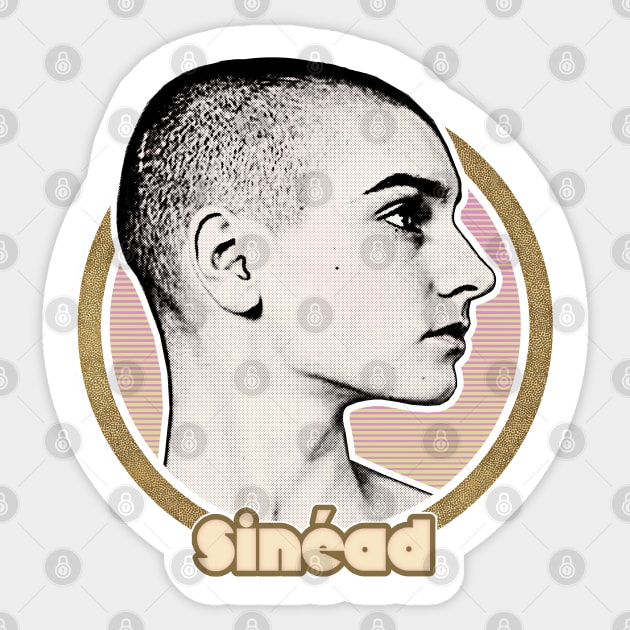 Sinead O'Connor //// Retro Style Aesthetic Design Sticker by DankFutura